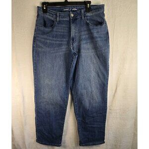 Old Navy Jeans Women's 12 Light Blue High-Rise Wow Loose Straight Leg